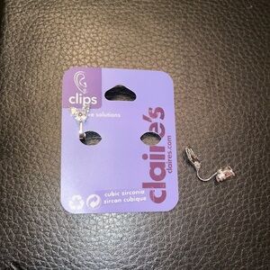 Claire’s dangle butterfly clip on earrings Y2K girls dress up play belly button